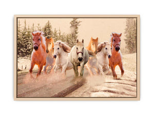 Lucky Seven Horses Painting 