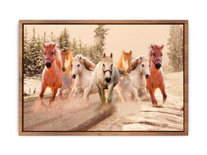 Lucky Seven Horses Painting 