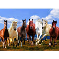 Seven Running Horse Painting