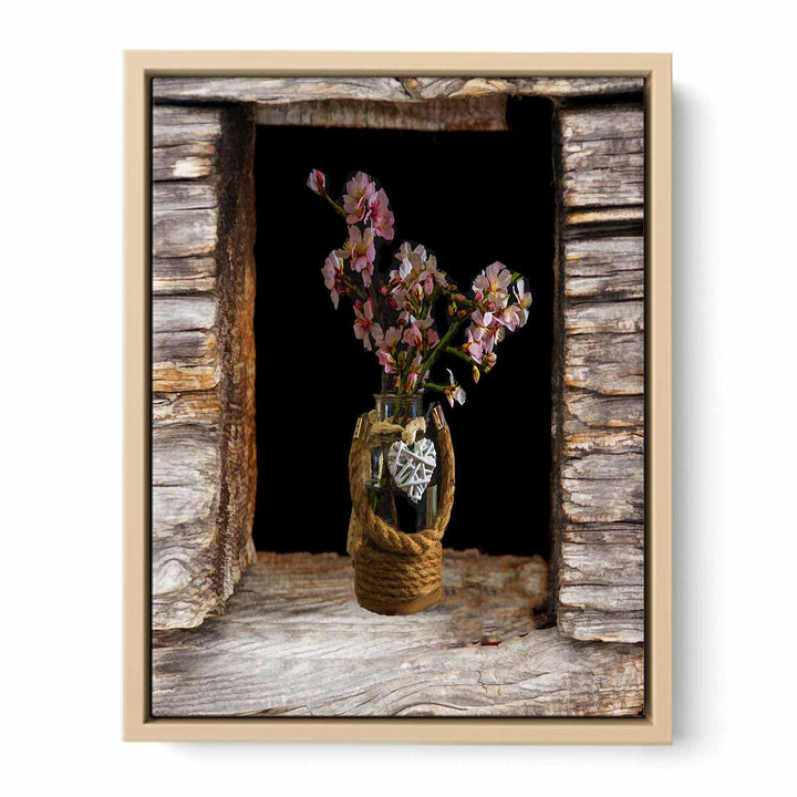 Flower Vase  Vintage Painting 