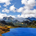 Cloud Mountain Lake Painting