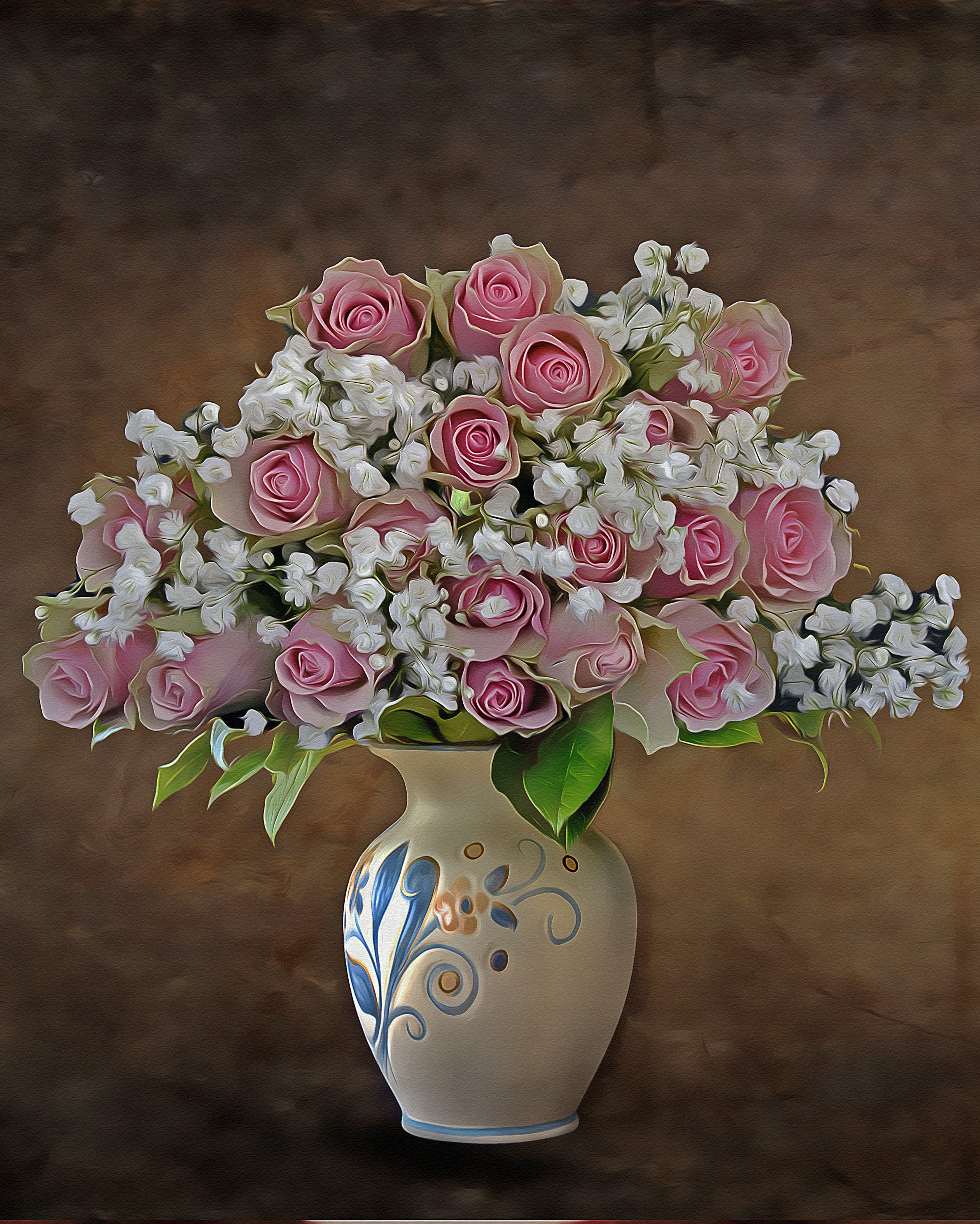 Rose Flowers  Painting