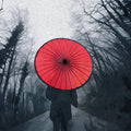 Red Umbrella Painting 