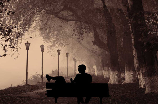Street light Greece Painting