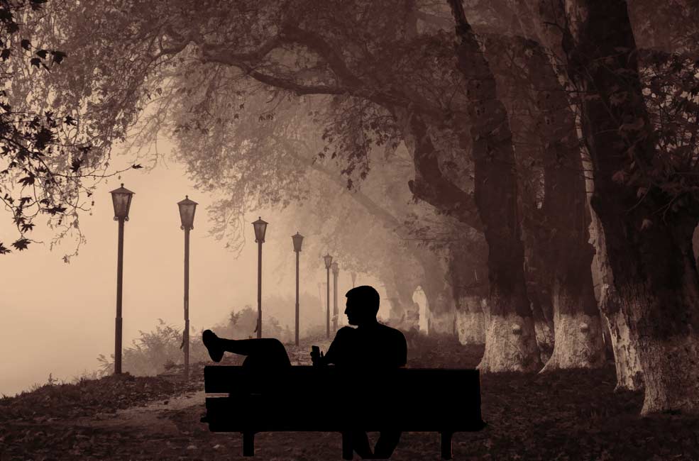 Street light Greece Painting