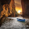 Sunrise Sea  Cave Painting