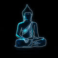 Blue Buddha Painting