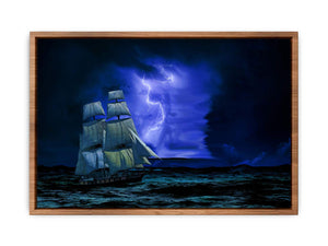 Sailing Ship Lightning Painting 