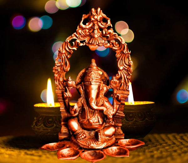 Ganesha Diya Painting