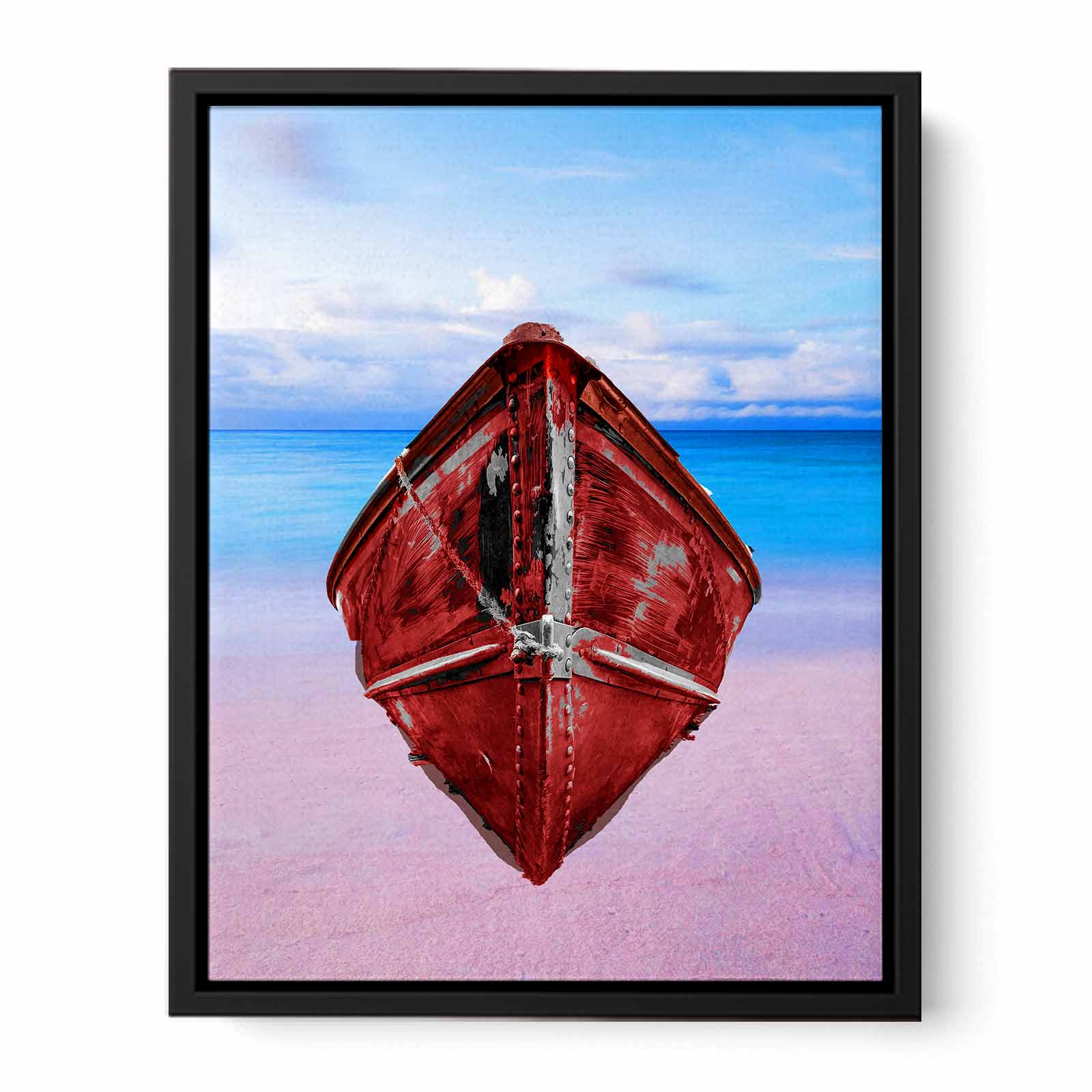 Red Boat Painting 
