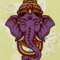 Ganesha Purple Face Painting