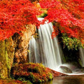 Vertical Waterfall Painting 