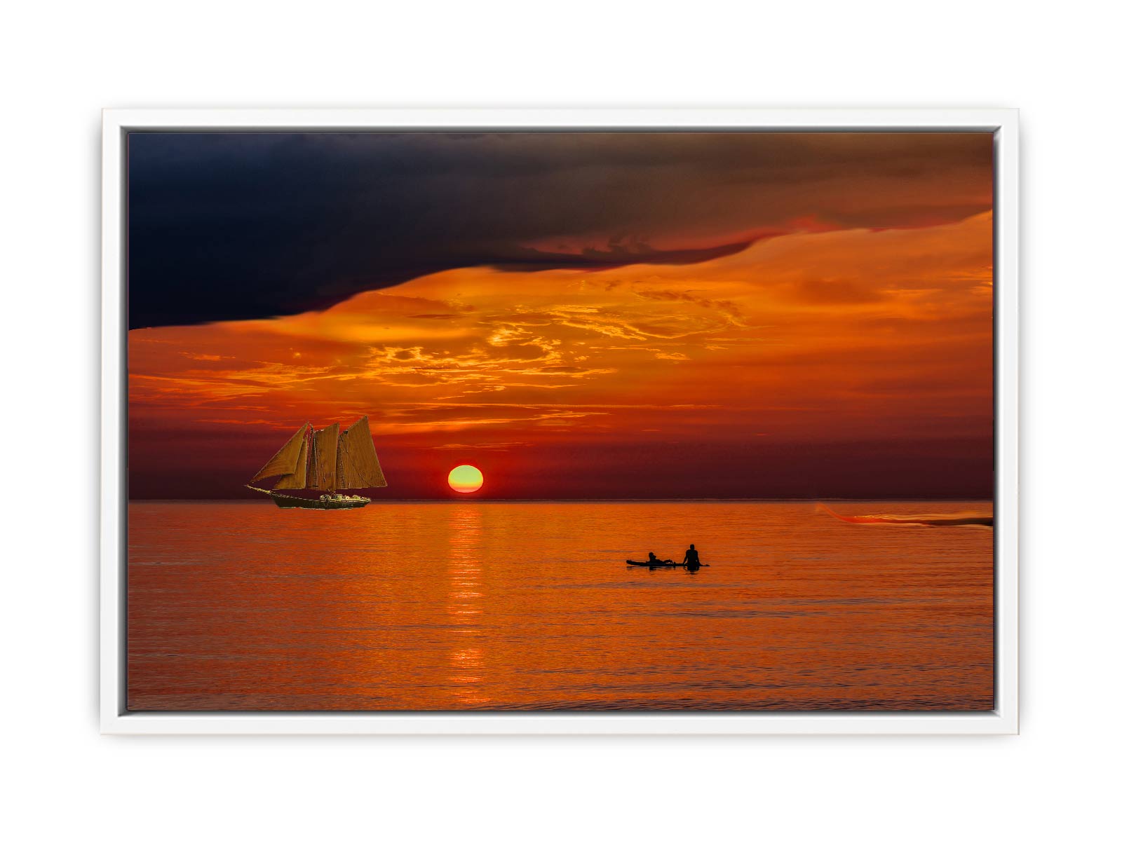Fisherman  and Ship Painting 