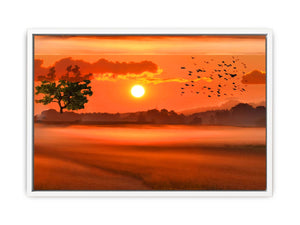 Sunset Brids Painting 