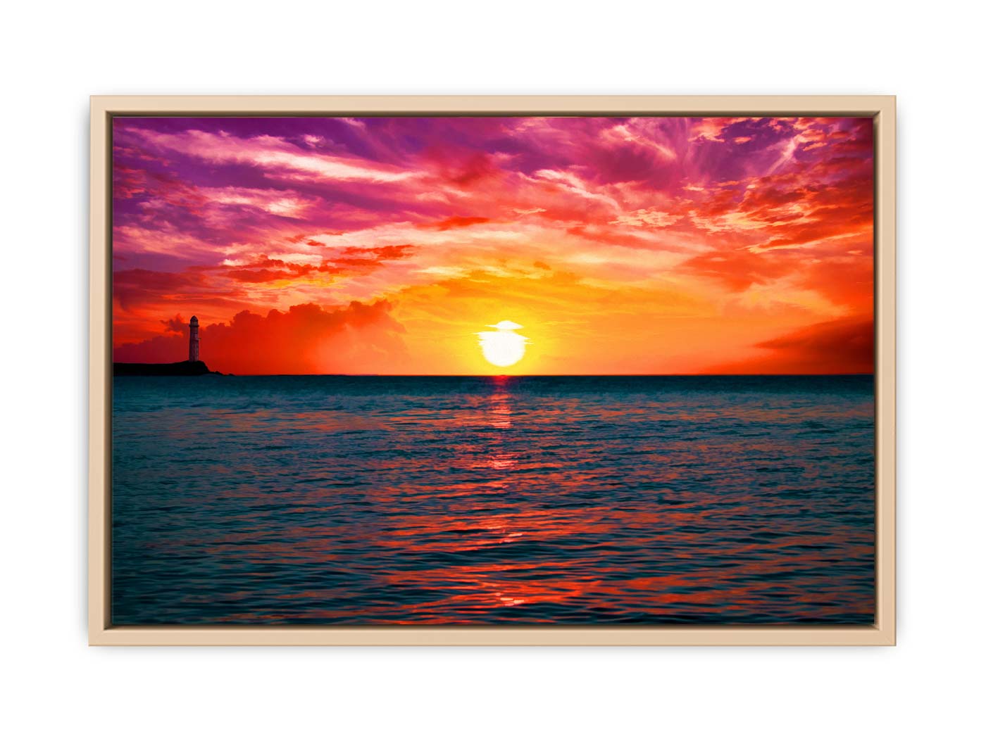Glimmering Sunrise Painting 