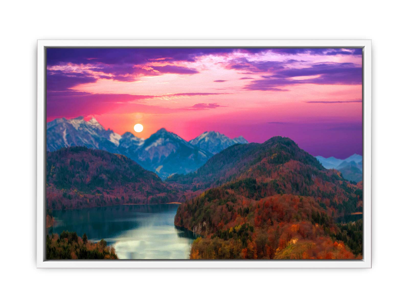 Lake Landscape Painting 