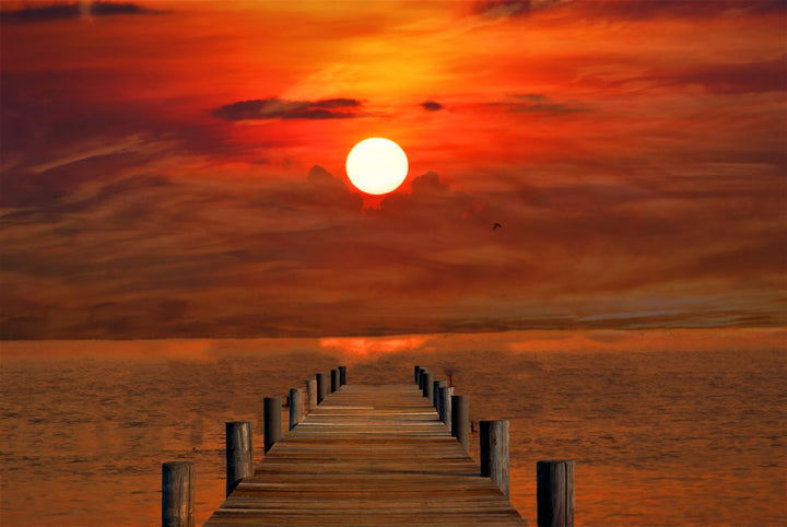 Jetty Sunrise Painting