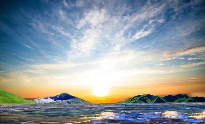Beach Mountain Painting
