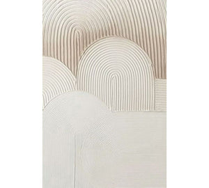 Brown And White Modern Abstract Painting 