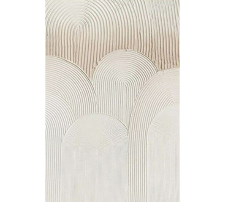 White And Brown  Modern Abstract Painting 