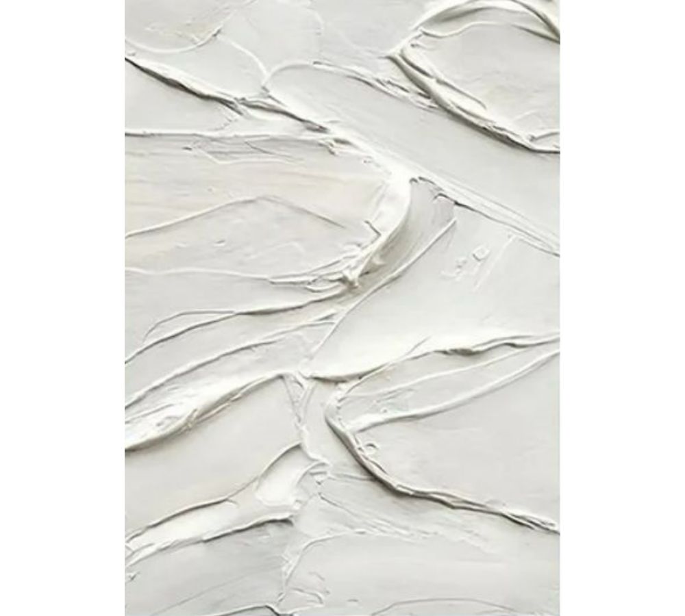 Modern Abstract Grey And White Painting 