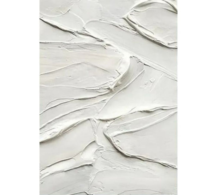 Modern Abstract Grey And White Painting 