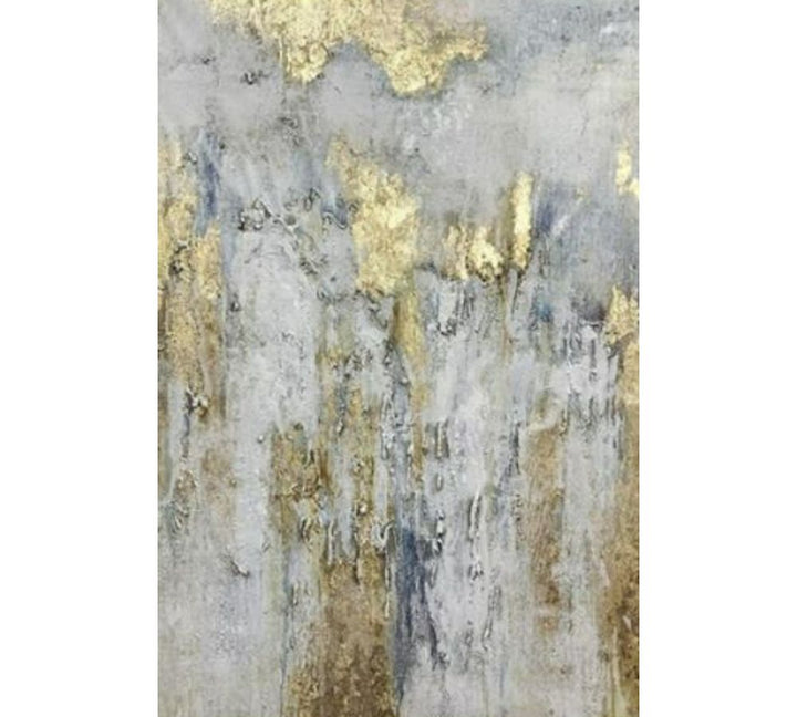 Brown And Blue Modern Abstract Painting 