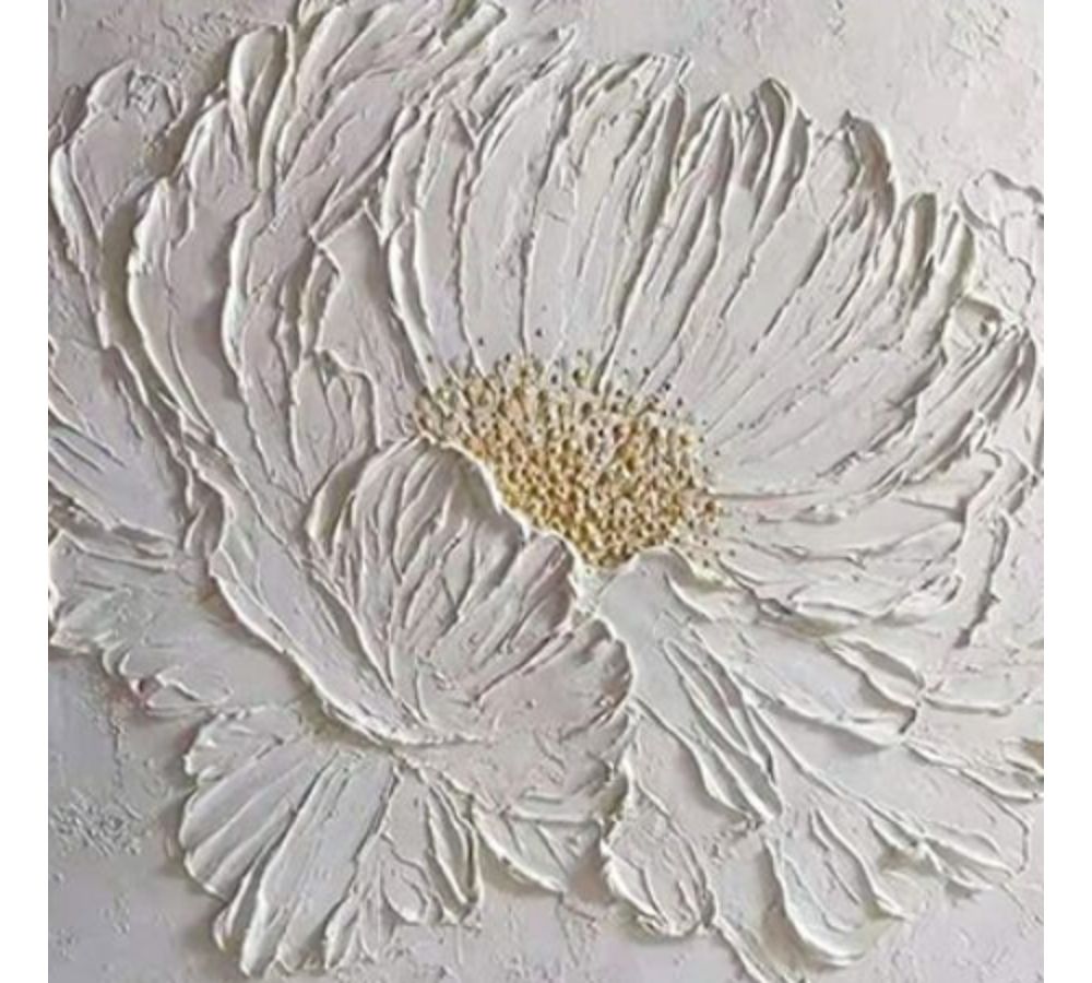 Modern Abstract Flower Painting 