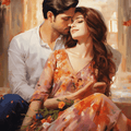 Couple Portrait Painting