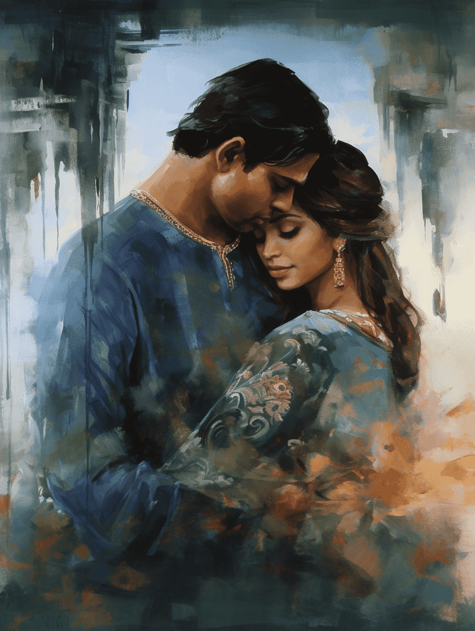 Couple Portrait Painting